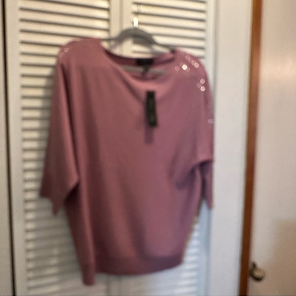 Sienna Sage Pink Top with Embellishments